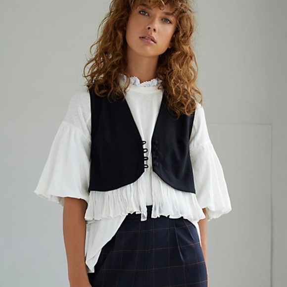 Free People Waistcoat/Vest New with Tags - Picture 1 of 7